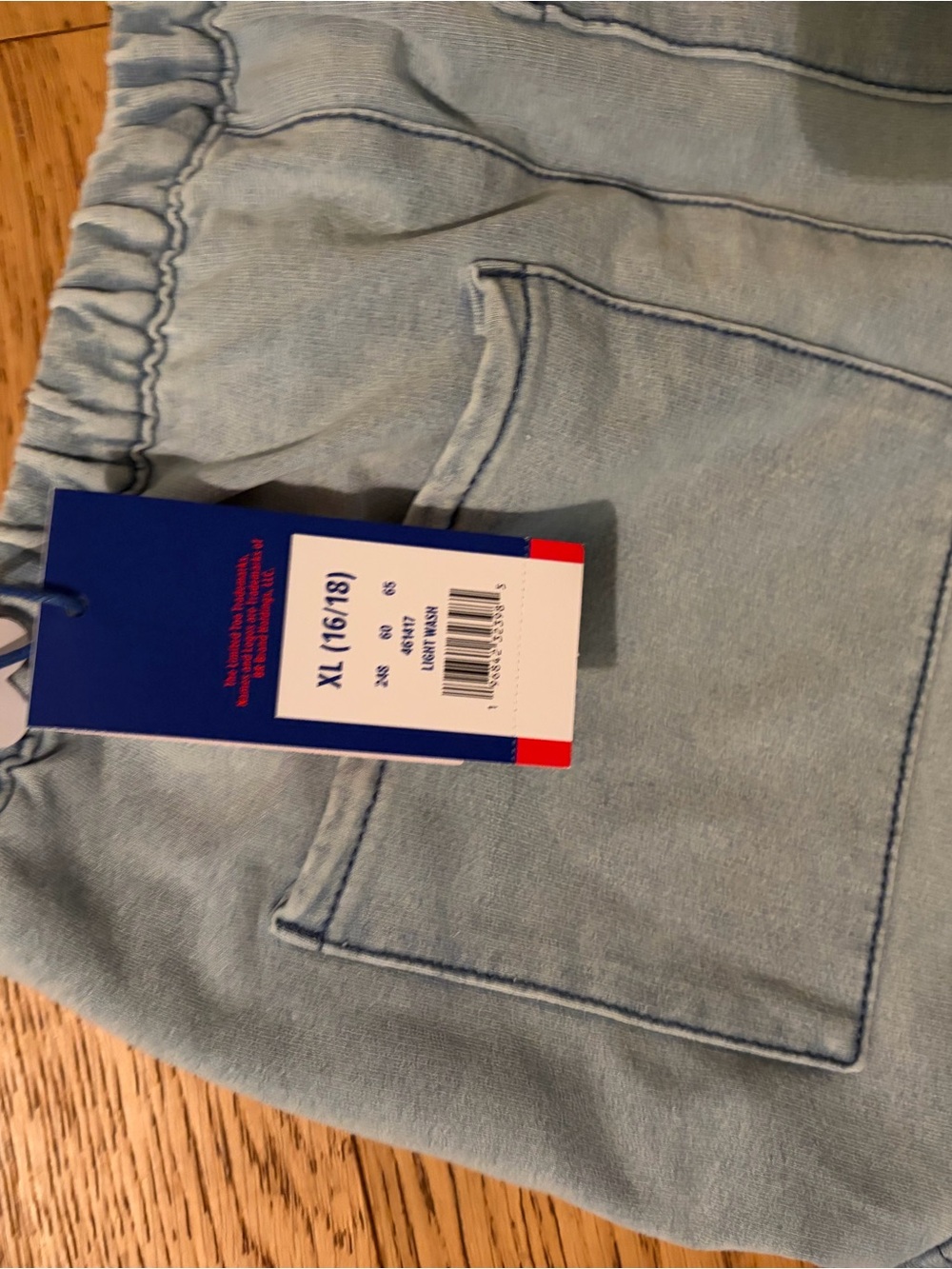 Limited Too Wide Leg Cargo Pants | NWT Juniors XL 16-18 Soft Feel /Denim Look - Picture 8 of 8